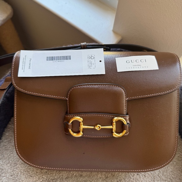 Gucci Handbags - SOLD!!!! GUCCI Leather Horsebit 1955 Shoulder Bag in GUC!🔥